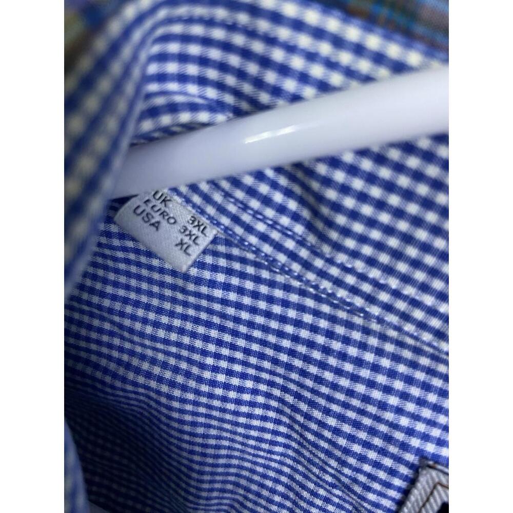 BARBOUR L94716 Men's Multicolor Gerald Tailored Fit Madras Sport Shirt Size 3XL - Picture 5 of 10